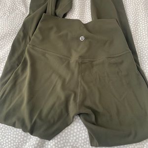 Lululemon Olive align full length leggings size 4